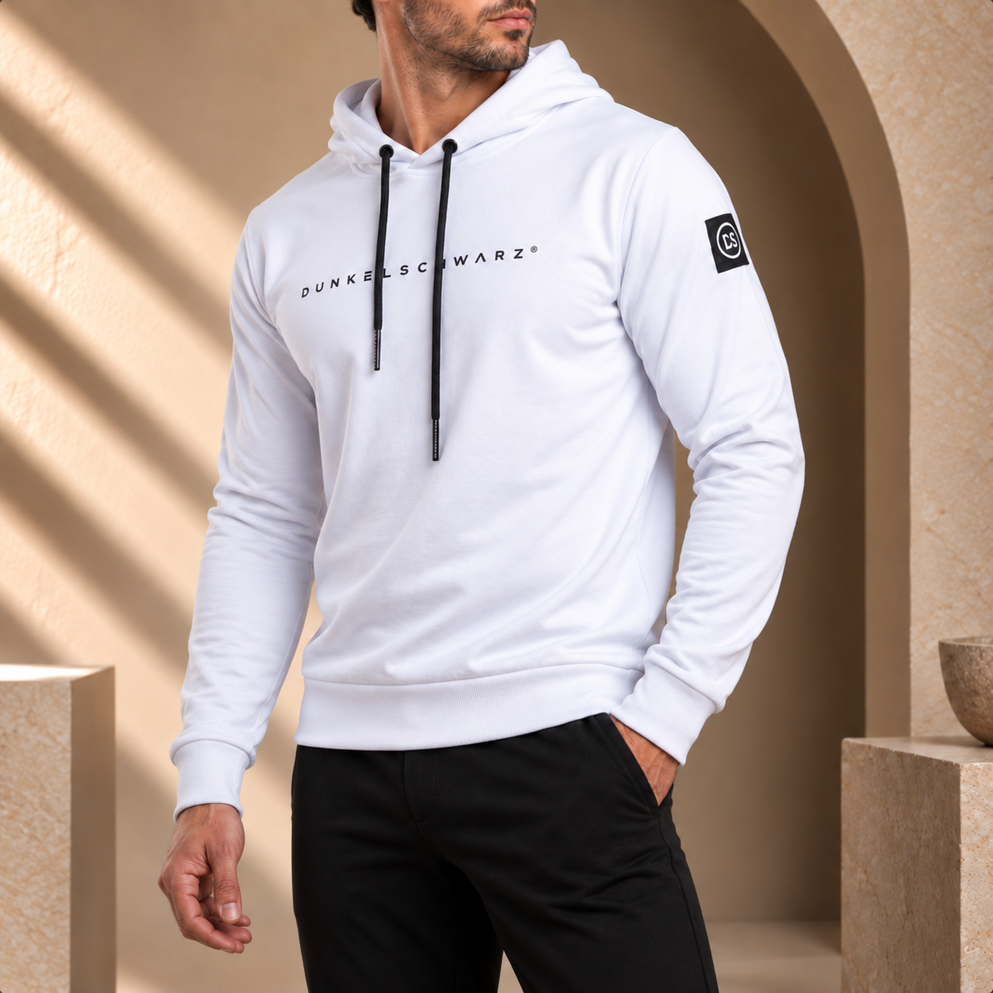 Hoody DS-3 LOGO23 white