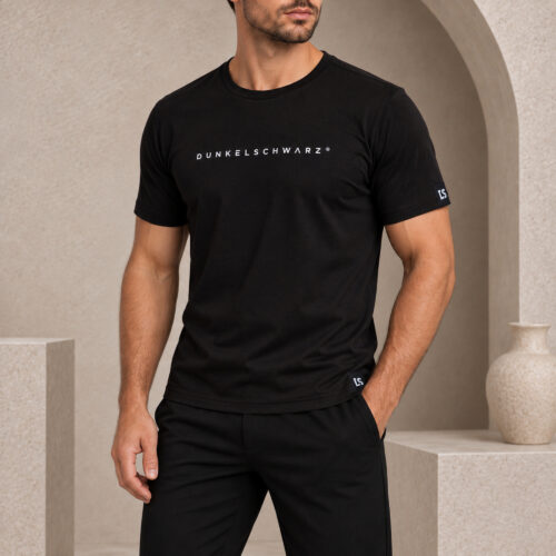 T-Shirt DS-1 LOGO23 PLA black/White