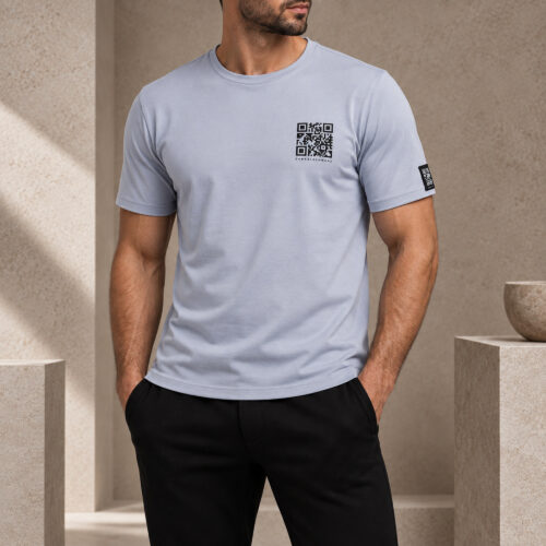 T-Shirt DS-1 QRMINI silver
