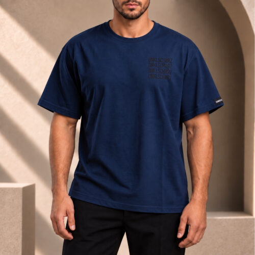 Oversize T-Shirt DS-100 4LINES blue