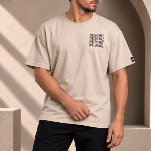 Oversize T-Shirt DS-100 4LINES sand