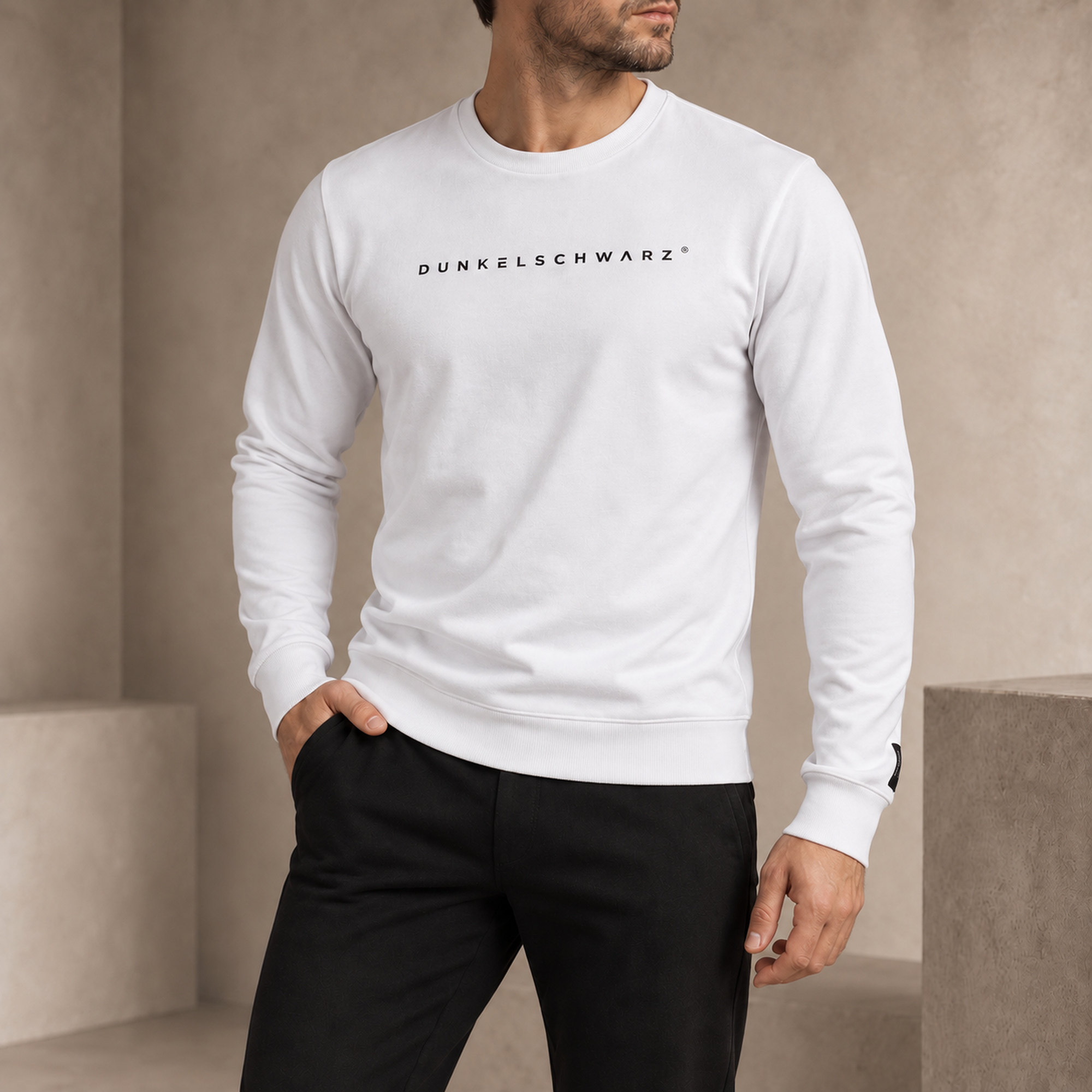 Sweatshirt DS-5 LOGO white
