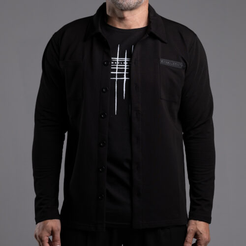 Overshirt-Knopf DS-612 black
