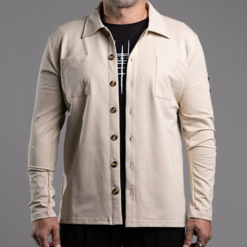 Overshirt-Knopf DS-612 sand