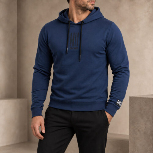 Hoody DS-3 LONGSTRIPES blue