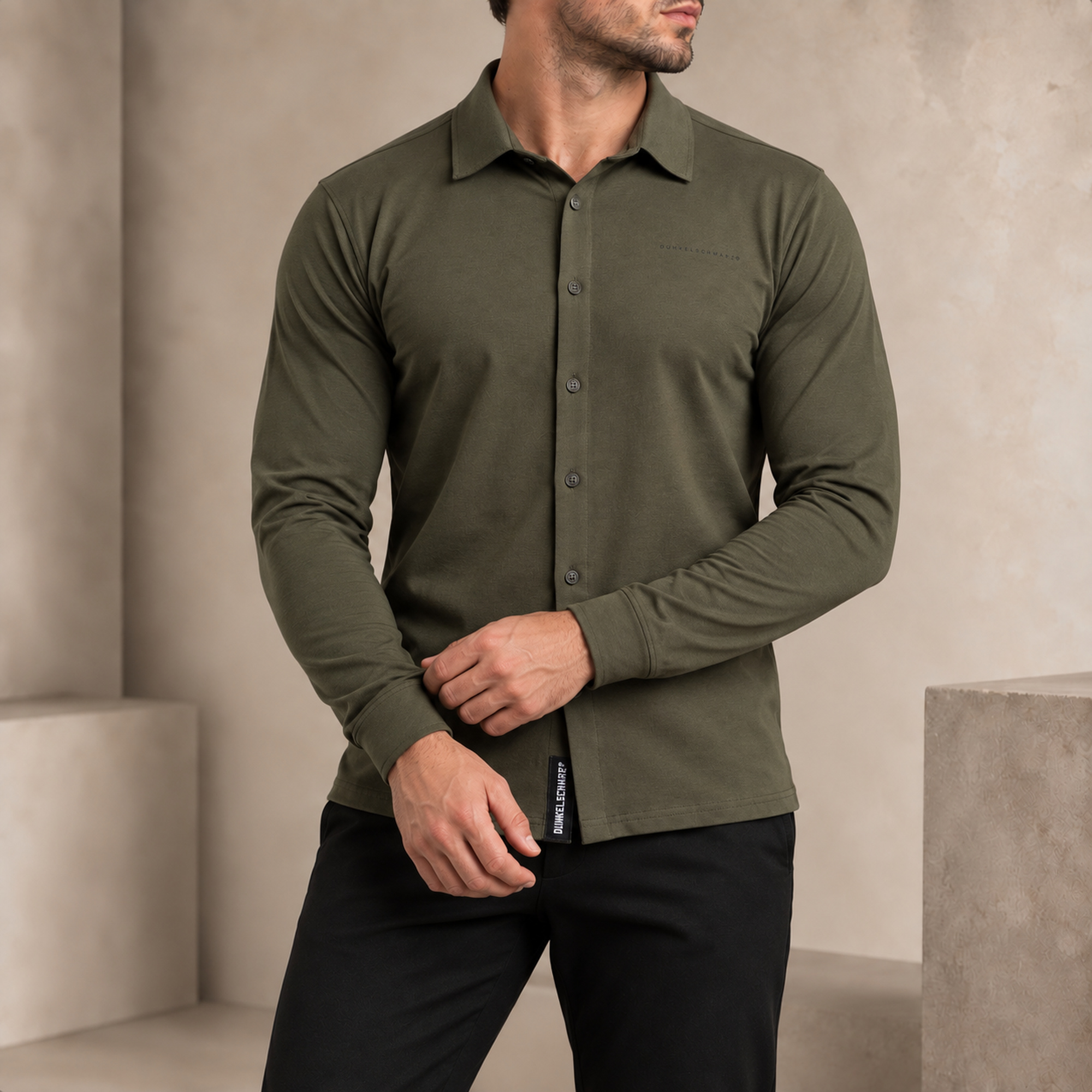 Hemd-Langa. DS-602 MINICHEST oliv