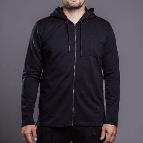Ziphoodie oversize DS-614 black