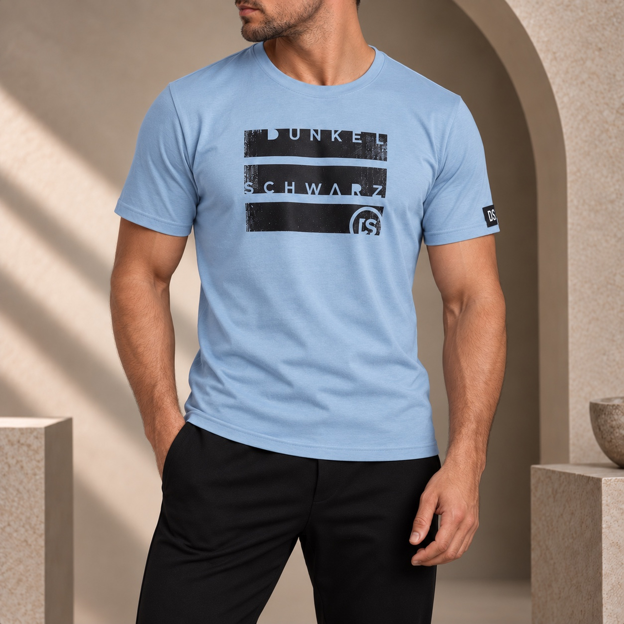 T-Shirt DS-1 BIGBLOCKS26 lightblue