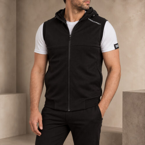 Hooded-sleeveless-Jacket DS-PRO black