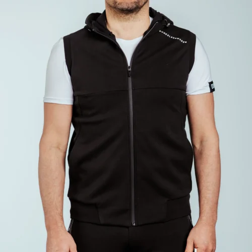 Hooded-sleeveless-Jacket DS-PRO black