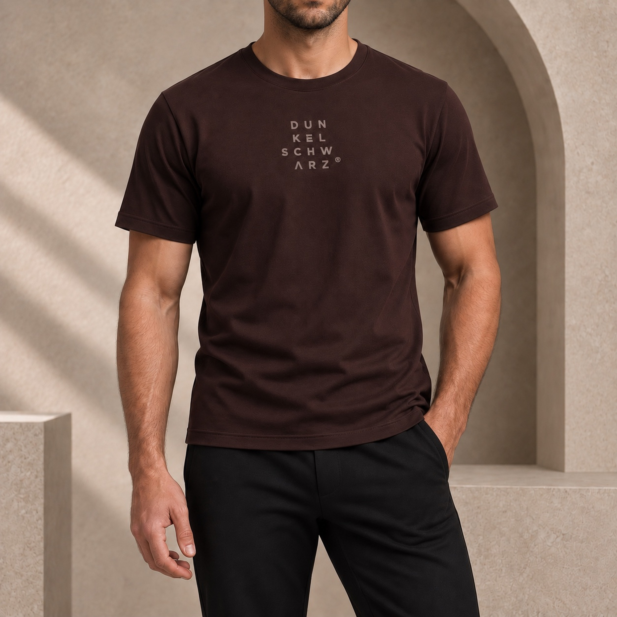 T-Shirt DS-1 LFBACK chocolate – Bild 2