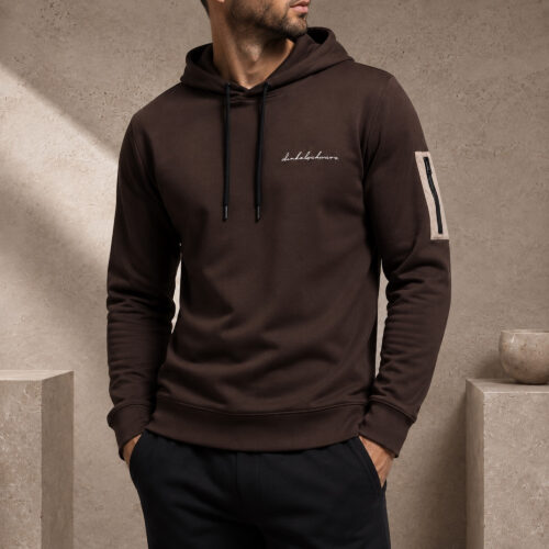 Hoody DS-3 CURVEDZIP chocolate
