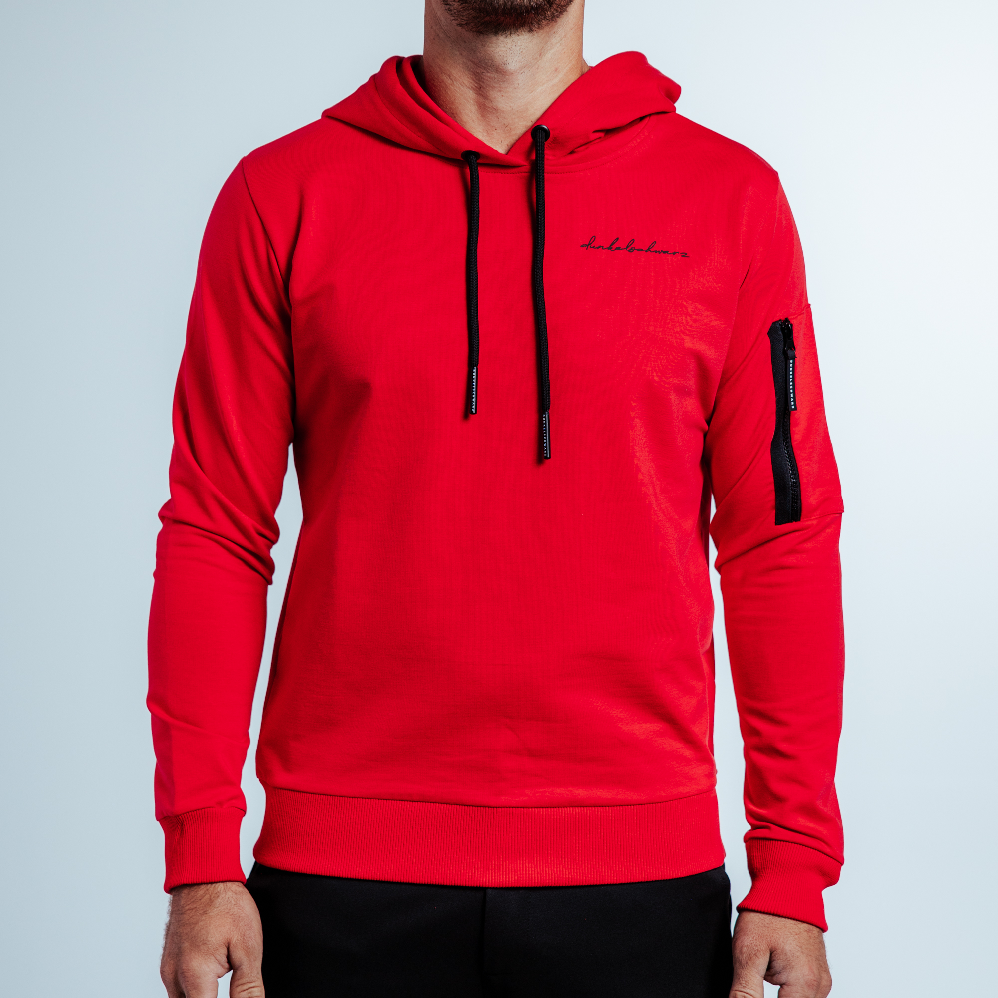 Hoody DS-3 CURVEDZIP red