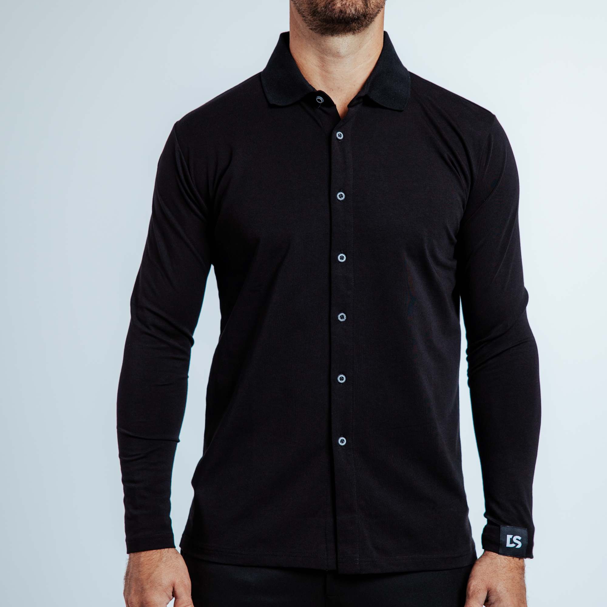 Hemd-Langa. DS-602 DSBACK black – Bild 2
